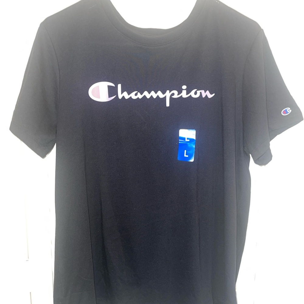 Champion Authentic Black Tee